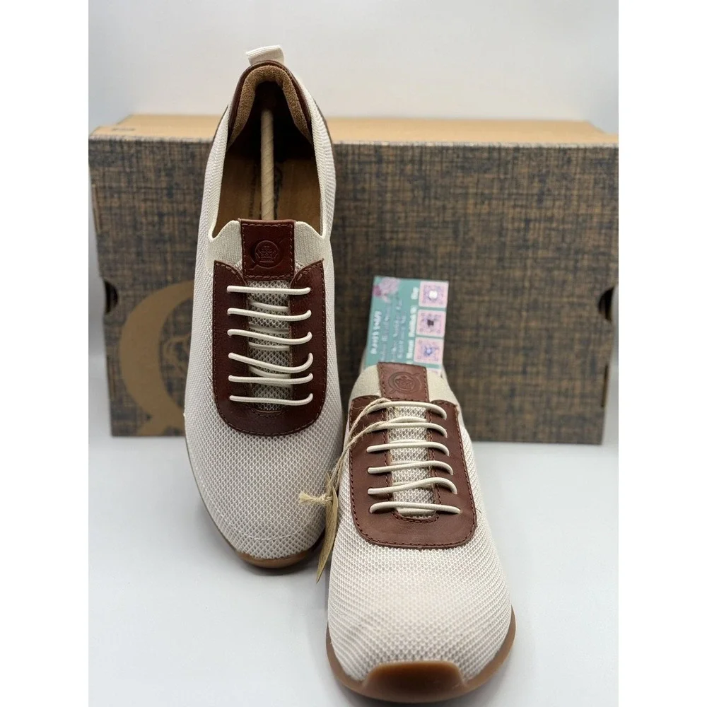 Born Crown Barrett Men's Casual Sneakers White Size 11 - Lightweight Knit